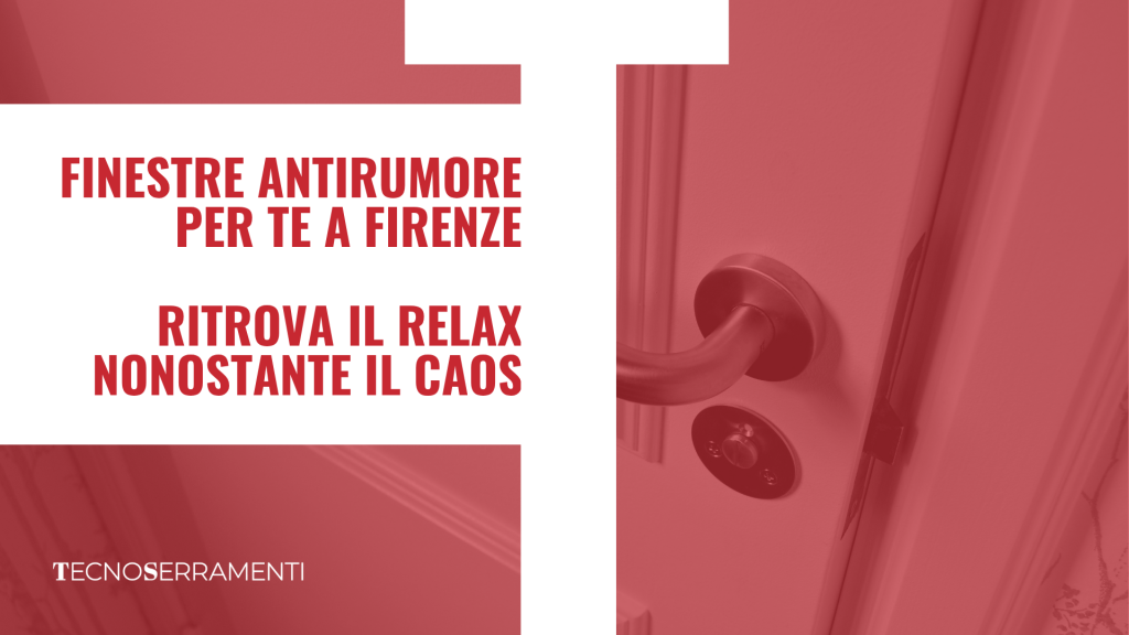 Immagine concettuale per finestre antirumore a Firenze: una porta chiusa che isola dal caos esterno e permette di ritrovare il relax.