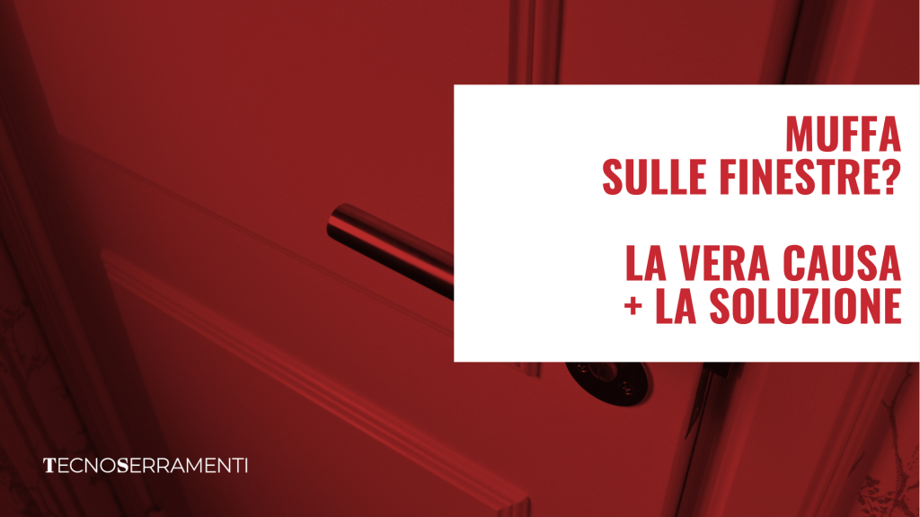 Immagine di copertina per l'articolo sulla muffa finestre a Firenze, con il testo "La vera causa e la soluzione al problema della muffa".